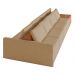 Sofá Ilha 4 Lugares Living 512cm Modulado para Sala Lary Linho Areia K01 - D'Rossi