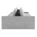 Sofá Ilha 4 Lugares Living 512cm Modulado para Sala Lary Linho Cinza/PU Pto K01 - D'Rossi