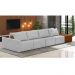 Sofá Ilha 4 Lugares Living 512cm Modulado para Sala Lary Linho Grafite K01 - D'Rossi