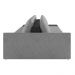Sofá Ilha 4 Lugares Living 512cm Modulado para Sala Lary Linho Grafite/PU Pto K01 - D'Rossi