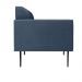 Sofá Namoradeira Pés Villach Marisa Suede Azul Marinho D03 - D'Rossi