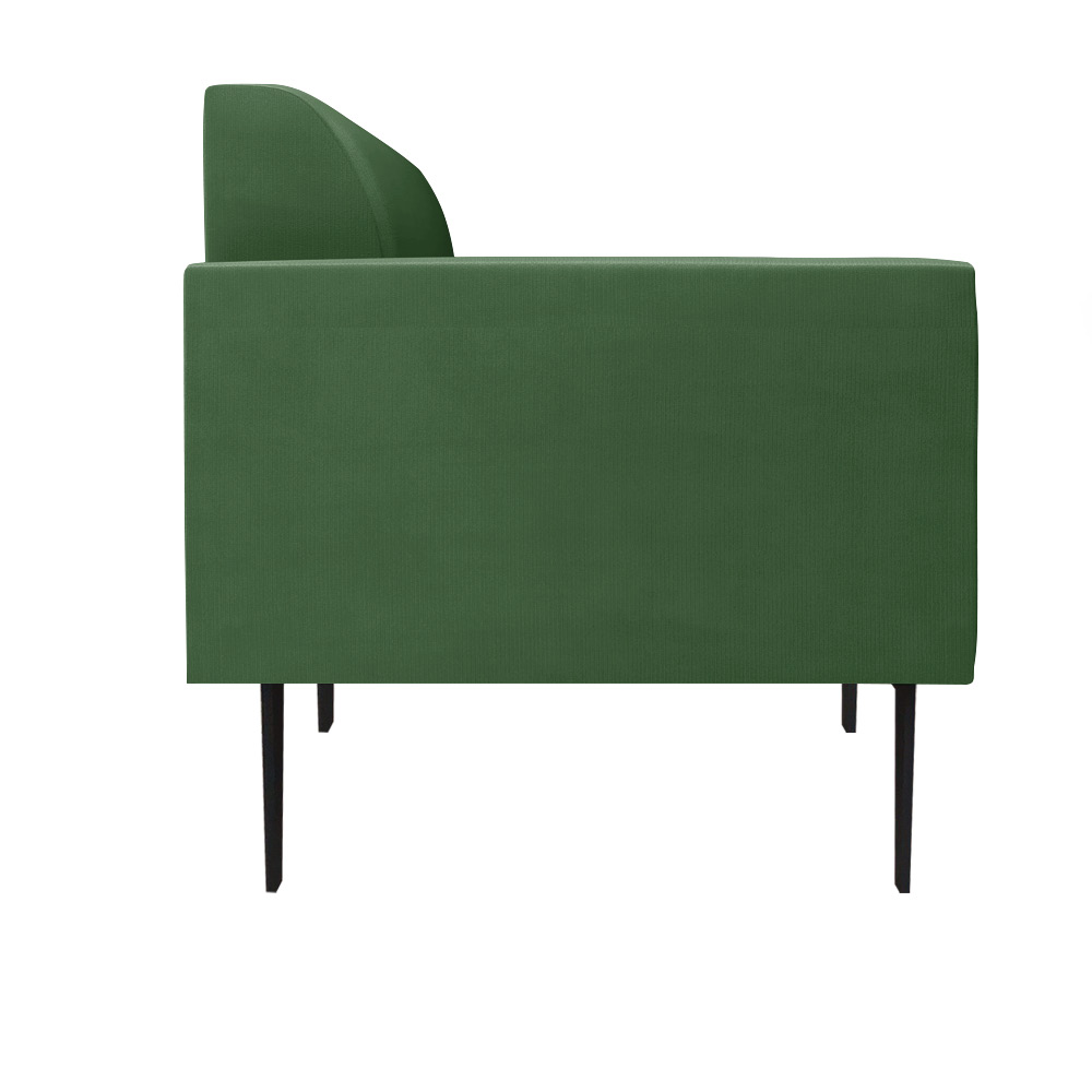 Sofá Namoradeira Pés Villach Marisa Suede Verde D03 - D'Rossi