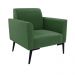 Sofá Namoradeira com 2 Poltronas Pés Villach Marisa Suede Verde D03 - D'Rossi