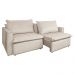 Sofá Retrátil Reclinável 2 lugares 180 cm México Veludo Off White K01 - D'Rossi