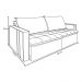 Sofá Retrátil Reclinável 3 Lugares 230 cm México Veludo Off White K01 - D'Rossi
