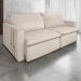 Sofá Retrátil Reclinável 4 Lugares 270 cm México Veludo Off White K01 - D'Rossi