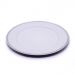 Sousplat Para Prato De Mesa Decorativo Branco Com Detalhes em Rose 33 cm - D'Rossi