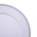 Sousplat Para Prato De Mesa Decorativo Branco Com Detalhes em Rose 33 cm - D'Rossi