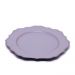 Sousplat Para Prato De Mesa Decorativo Cinza e Rosê Com Borda Irregular 33 cm - D'Rossi