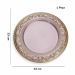 Sousplat de Plástico Rosa e Dourado com Detalhe em Arabesco 33 cm - D'Rossi