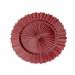 Sousplat de Plástico Vermelho com Relevo e Lateral em Recortes 33cm -  D'Rossi