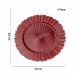 Sousplat de Plástico Vermelho com Relevo e Lateral em Recortes 33cm -  D'Rossi