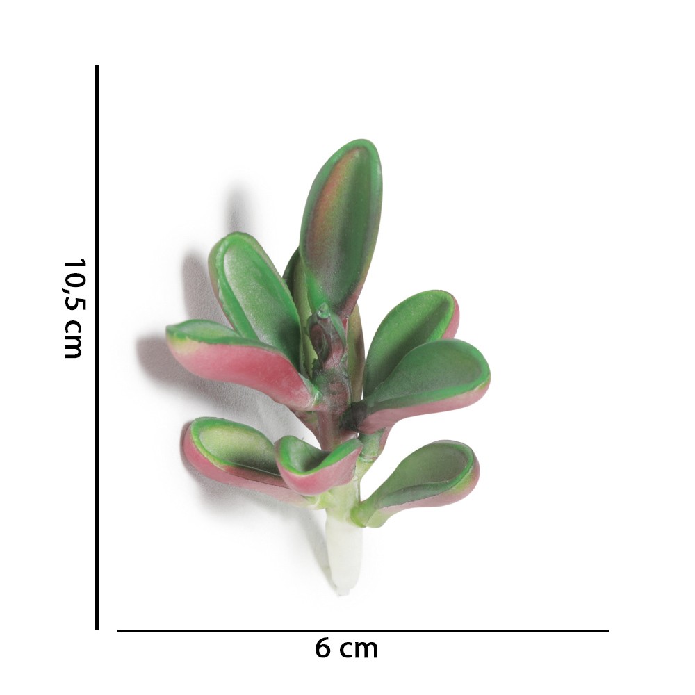 Suculenta Artificial Decorativa 10,5 x 6cm D'Rossi