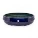 Vaso Bacia Decorativo Osaka Azul Perolizado 16x65x52 cm - D'Rossi