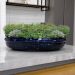 Vaso Bacia Decorativo Osaka Azul Perolizado 16x65x52 cm - D'Rossi