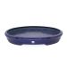 Vaso Bacia Decorativo Osaka Azul Perolizado P 7x46x35 cm - D'Rossi