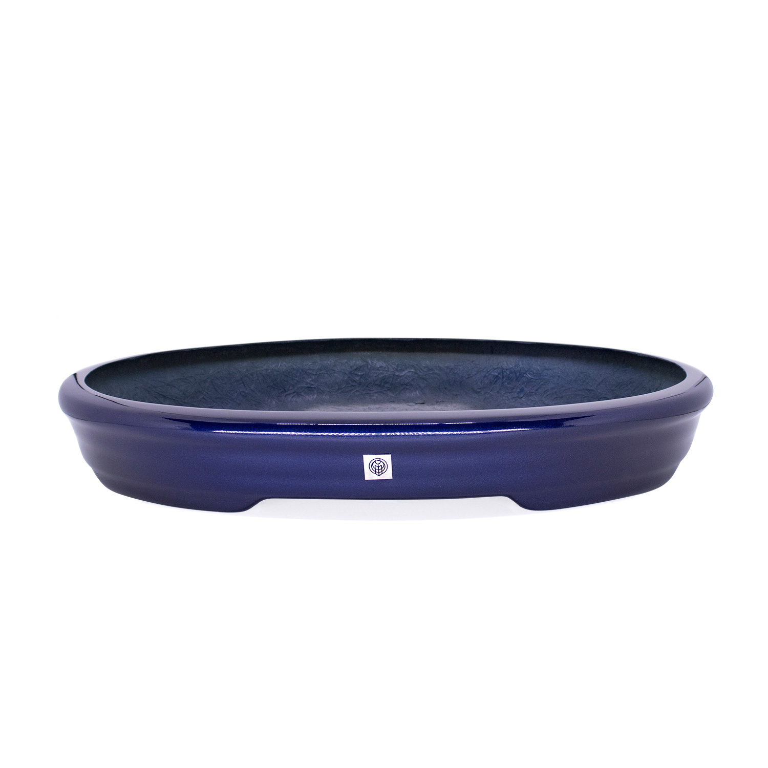 Vaso Bacia Decorativo Osaka Azul Perolizado P 7x46x35 cm - D'Rossi