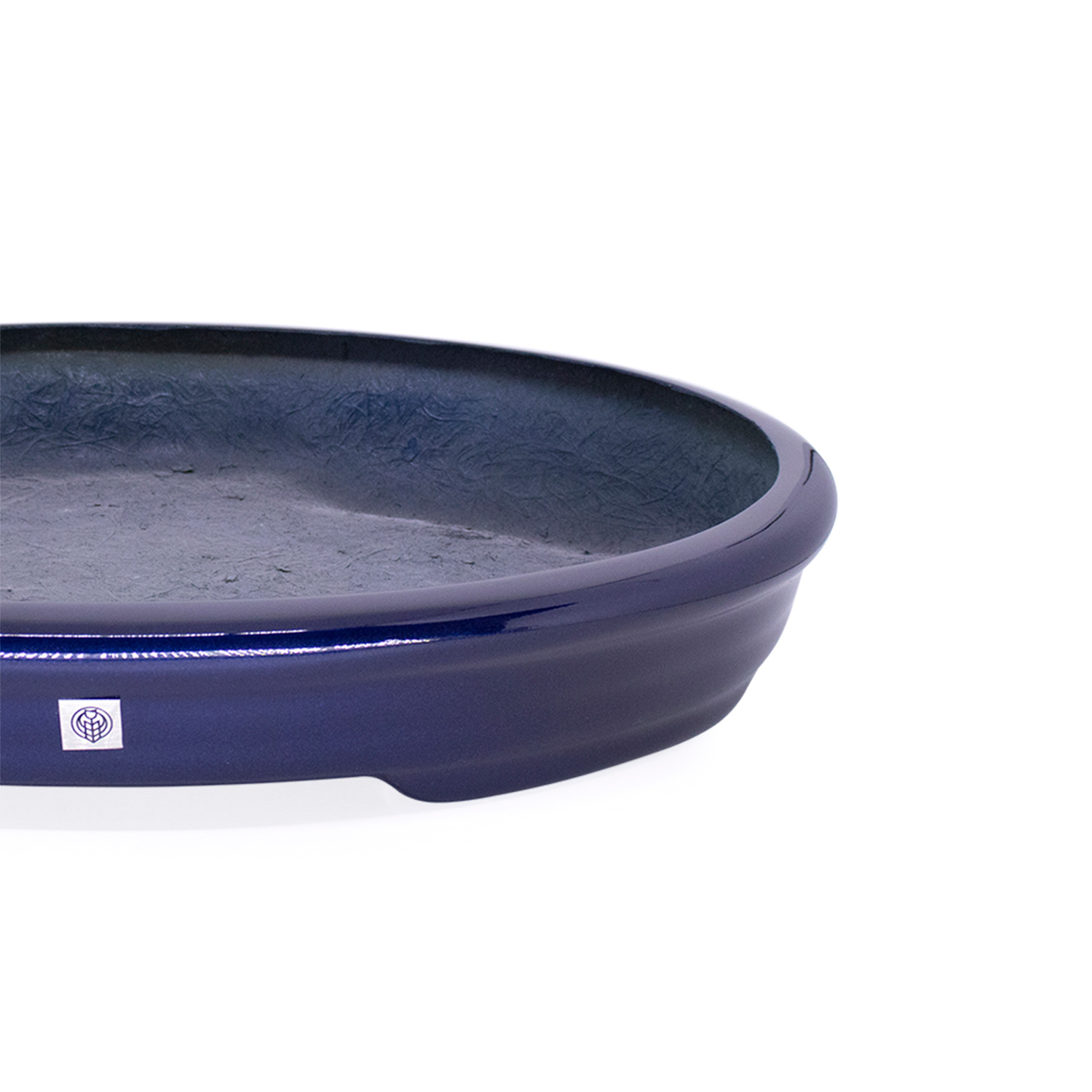 Vaso Bacia Decorativo Osaka Azul Perolizado P 7x46x35 cm - D'Rossi