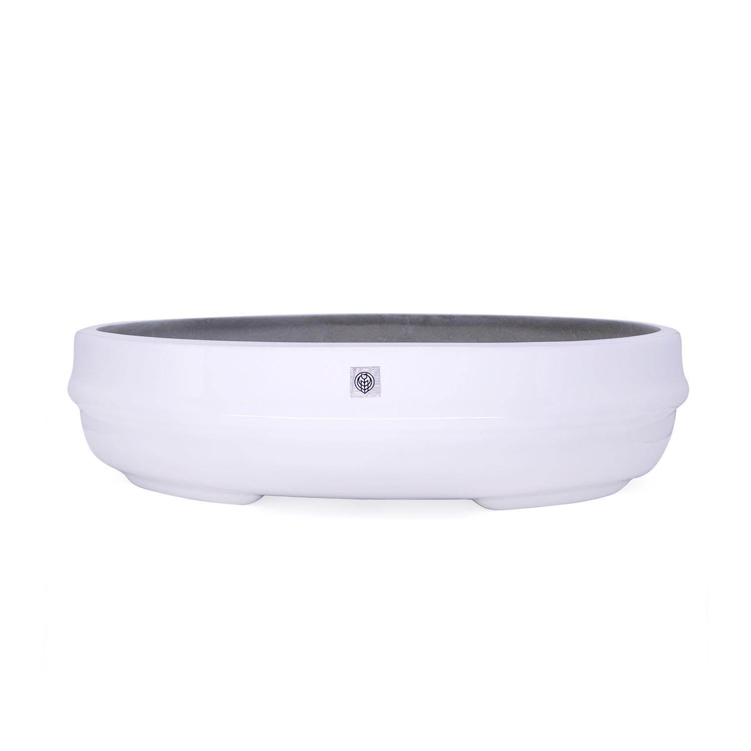 Vaso Bacia Decorativo Osaka Branco G 16x65x52 cm - D'Rossi