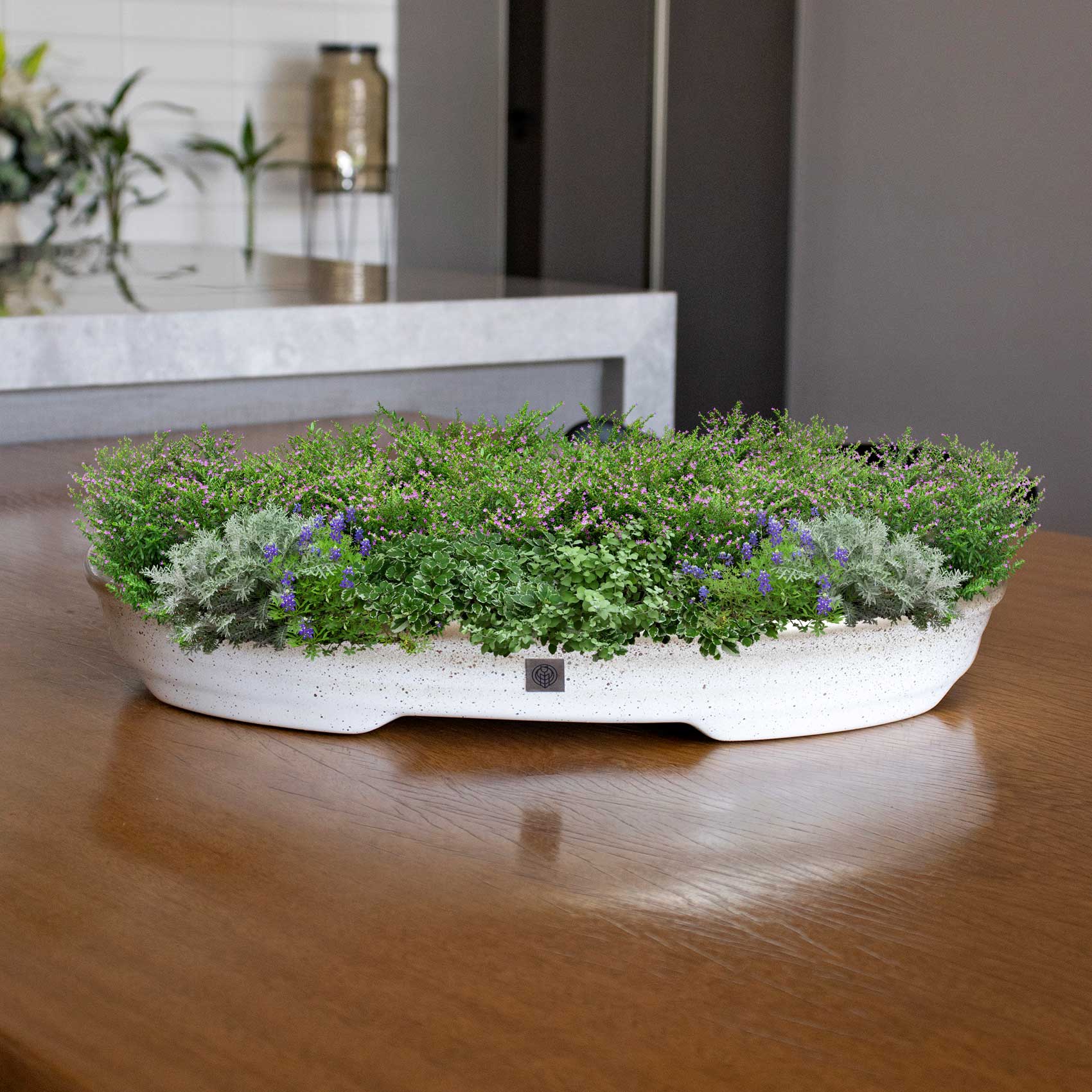 Vaso Bacia Decorativo Osaka Branco Gold Viatnamita P 7x46x35 cm - D'Rossi
