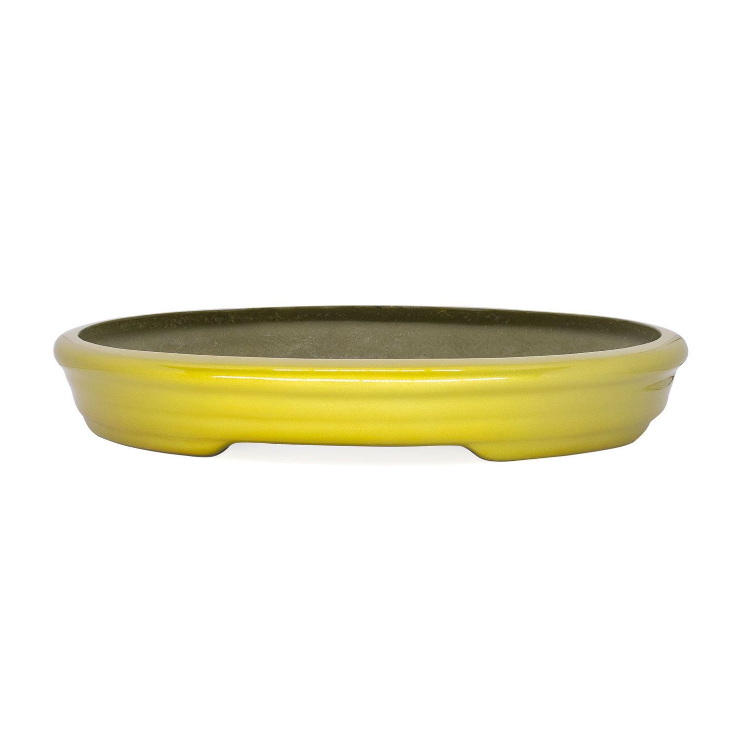 Vaso Bacia Decorativo Osaka Dourado P 7x46x35 cm - D'Rossi