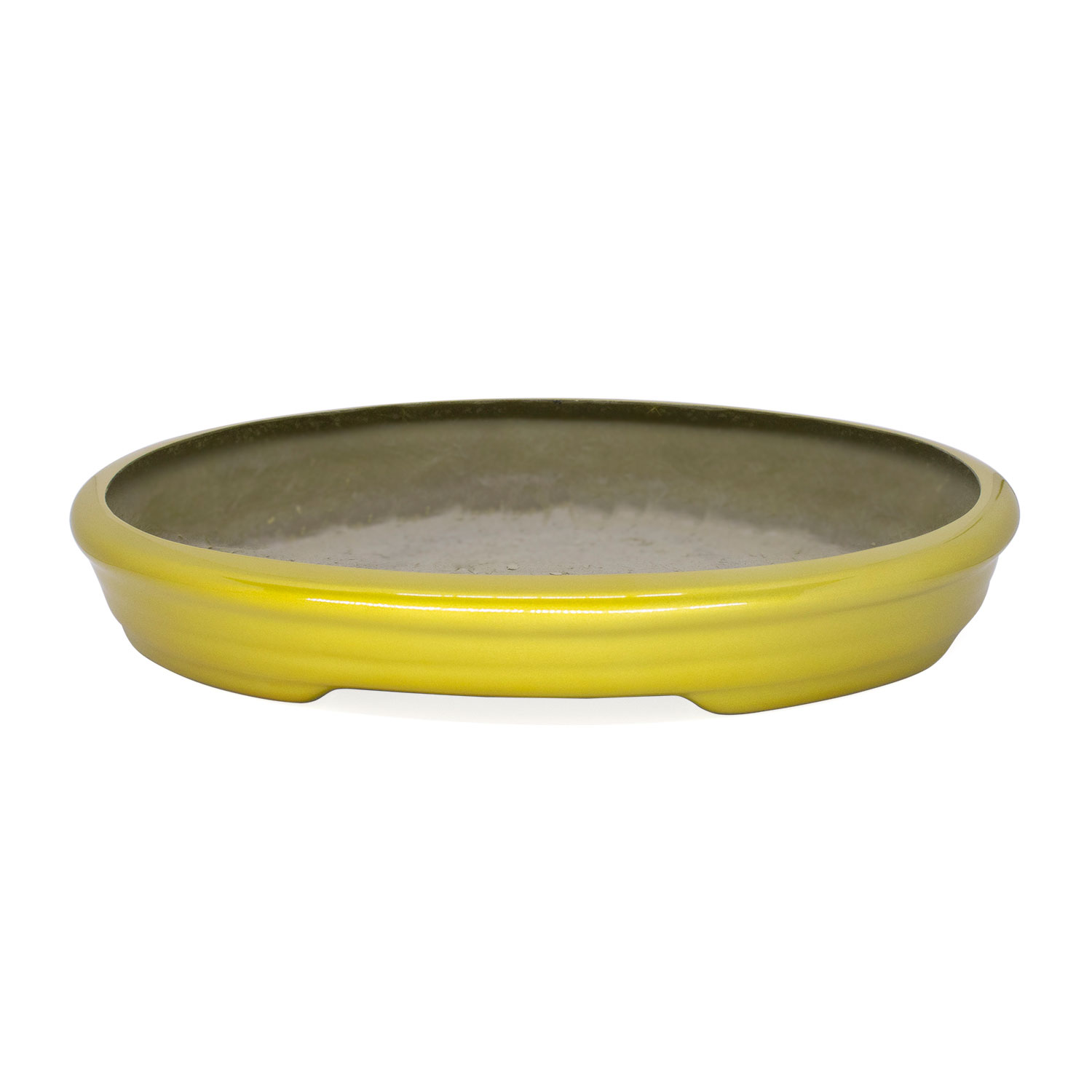 Vaso Bacia Decorativo Osaka Dourado P 7x46x35 cm - D'Rossi