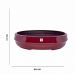 Vaso Bacia Decorativo Osaka Vermelho Lira G 16x65x52 cm - D'Rossi