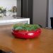 Vaso Bacia Decorativo Redondo Vermelho Lira M 13x40 cm - D'Rossi