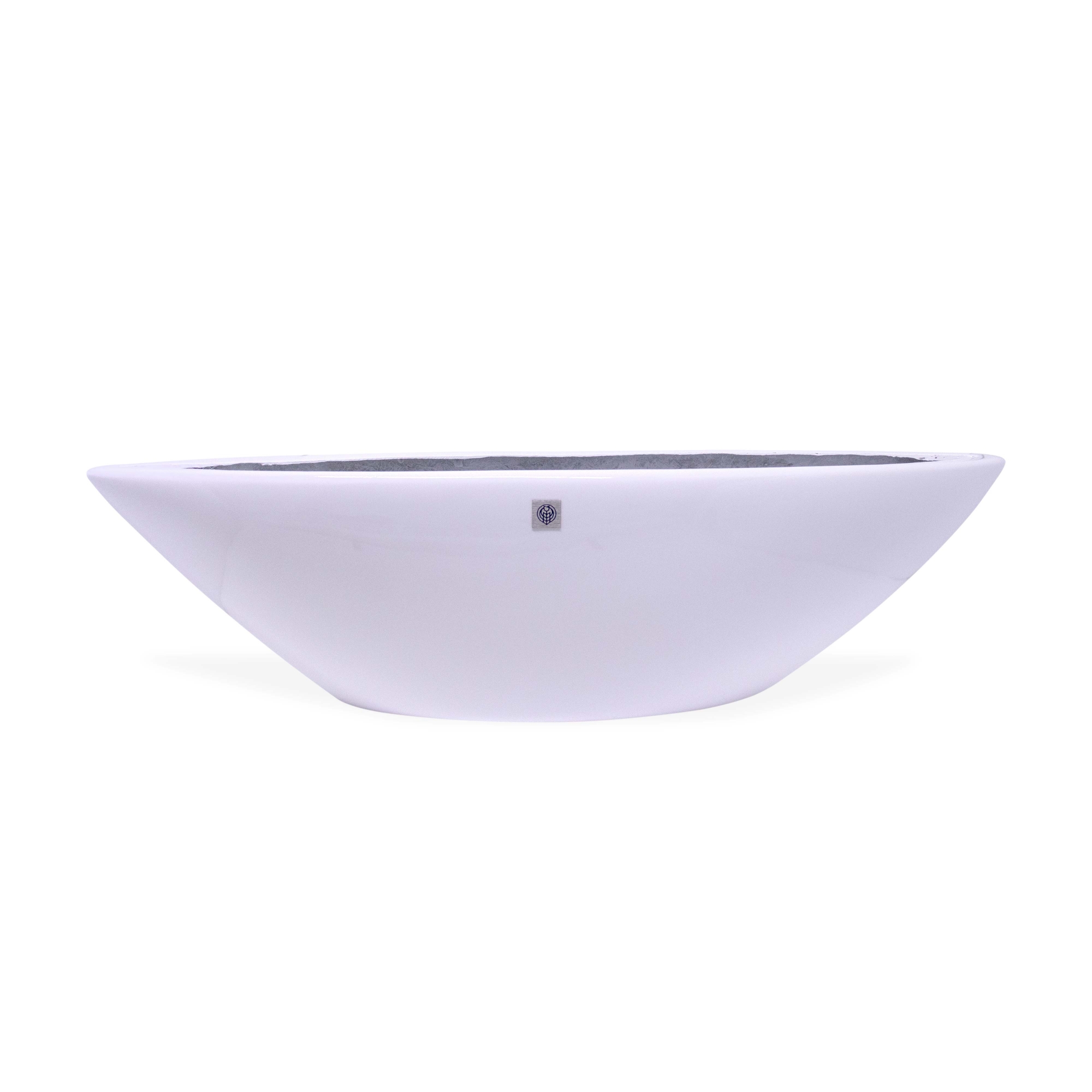 Vaso Decorativo Barca Branco 17x63x17cm - D'Rossi