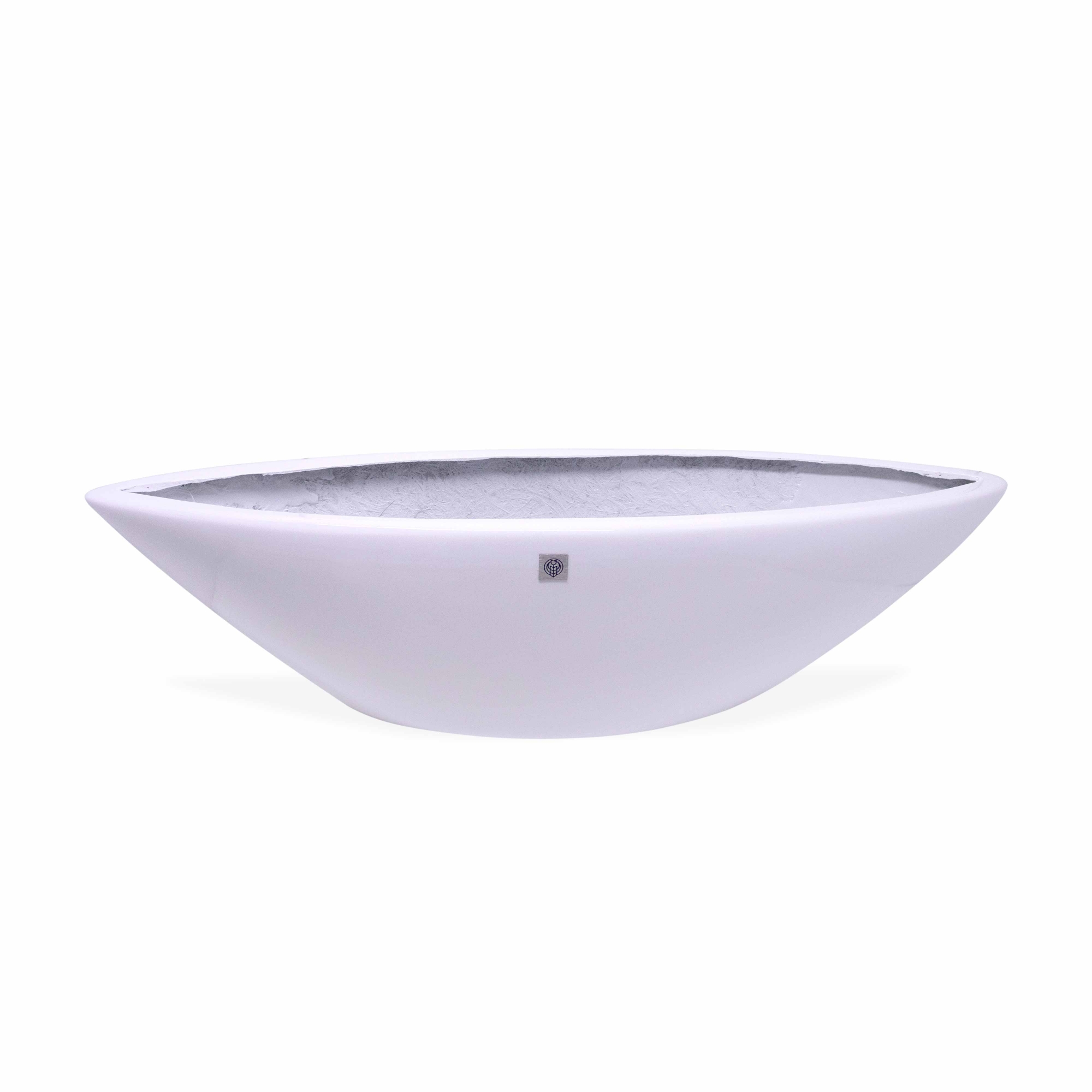 Vaso Decorativo Barca Branco 17x63x17cm - D'Rossi