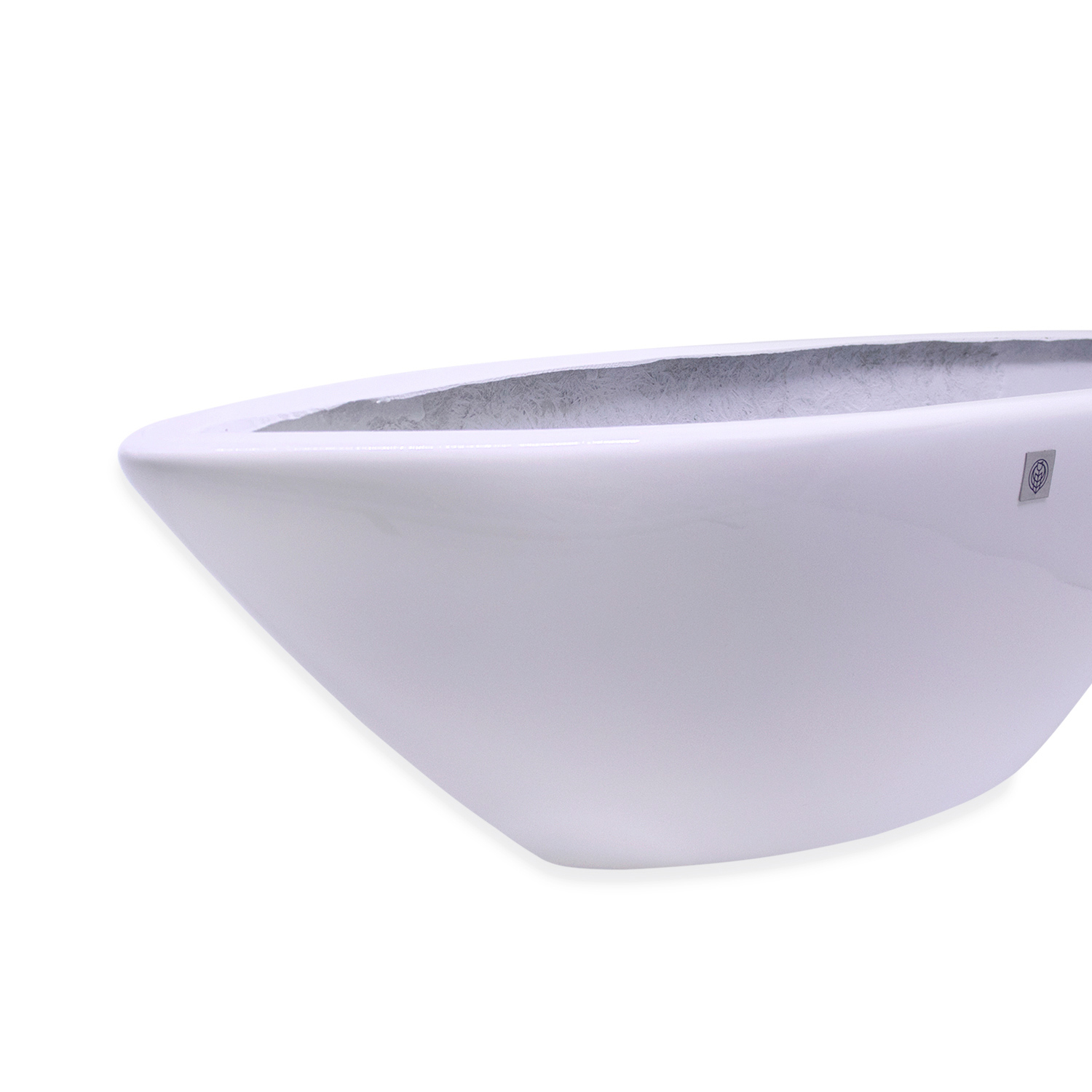 Vaso Decorativo Barca Branco 17x63x17cm - D'Rossi