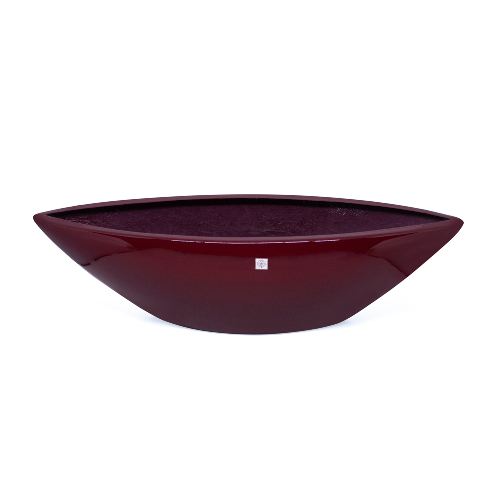 Vaso Decorativo Barca Vermelho Lira 17x63x17 cm - D'Rossi