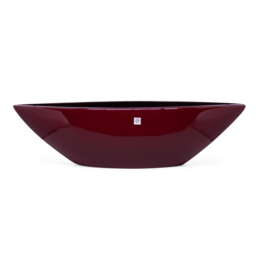 Vaso Decorativo Barca Vermelho Lira 17x63x17 cm - D'Rossi