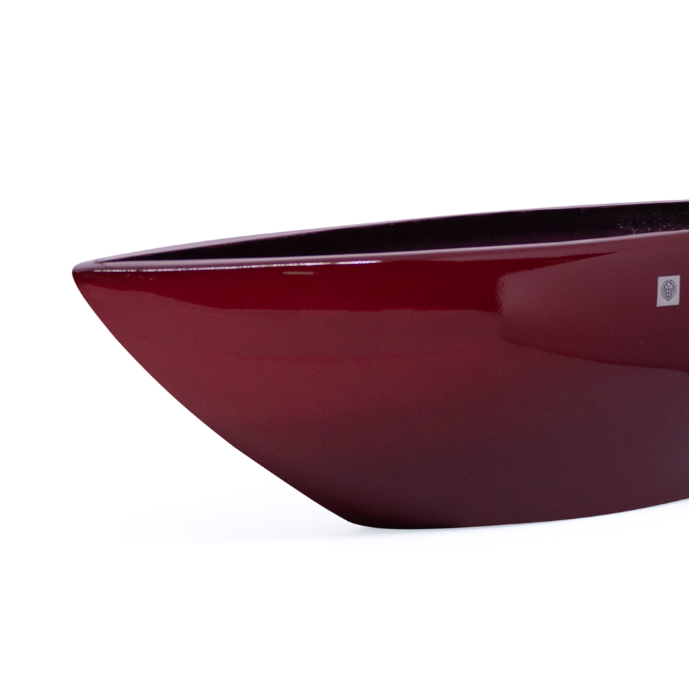 Vaso Decorativo Barca Vermelho Lira 17x63x17 cm - D'Rossi