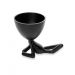 Vaso Decorativo Bob Robert Plant Deitado em Poliresina Preto 13x14x10 cm - D'Rossi