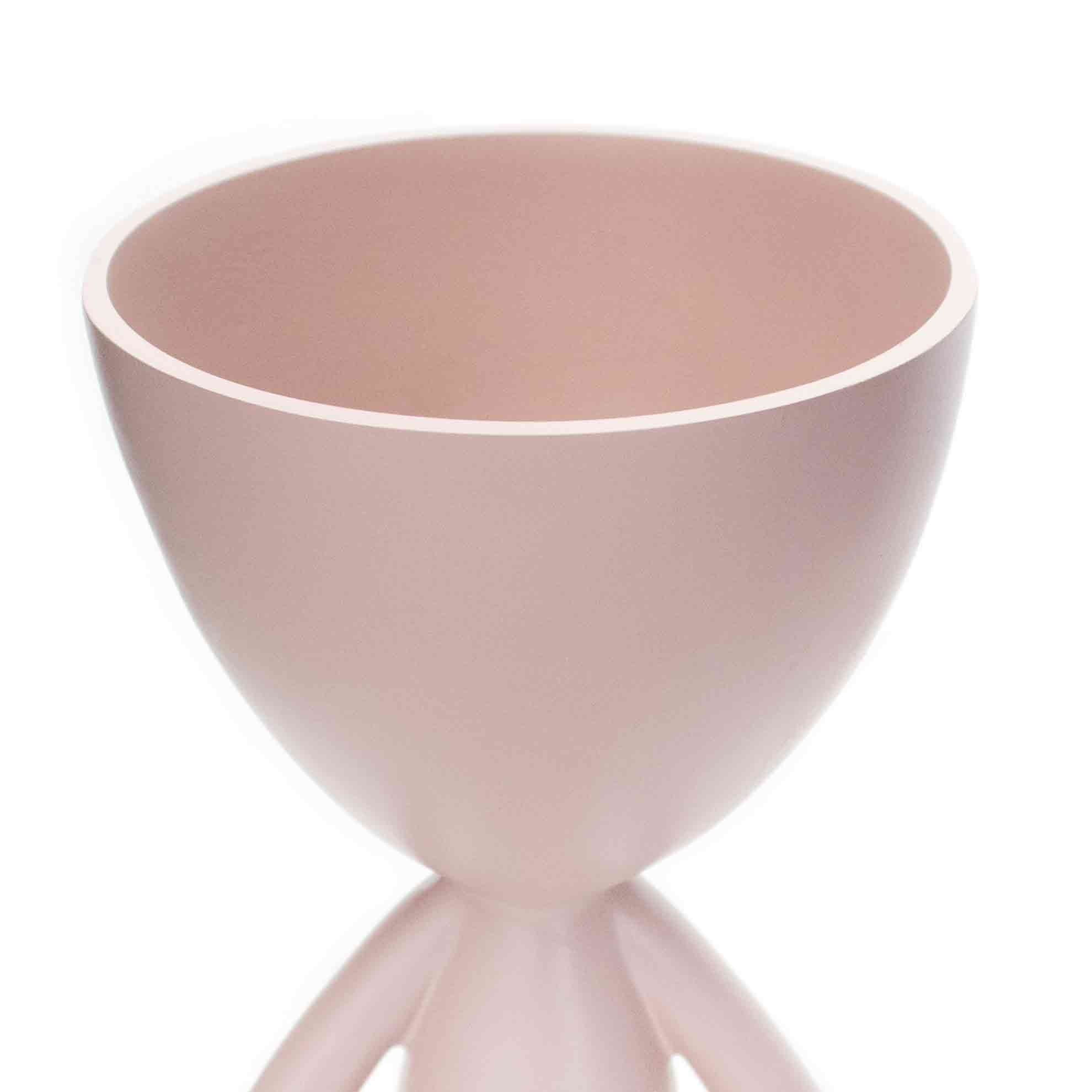 Vaso Decorativo Bob Robert Plant Sentando em Poliresina Rosa 18x10x10 cm - D'Rossi