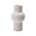 Vaso Decorativo Cilíndrico em Cerâmica Branco 24x11 cm - D'Rossi