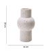 Vaso Decorativo Cilíndrico em Cerâmica Branco 24x11 cm - D'Rossi