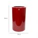 Vaso Decorativo Cilindro Vermelho Lira 70x34x34 cm - D'Rossi
