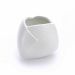 Vaso Decorativo Dobradura Branco em Cerâmica 16,5x17,5 cm - D'Rossi