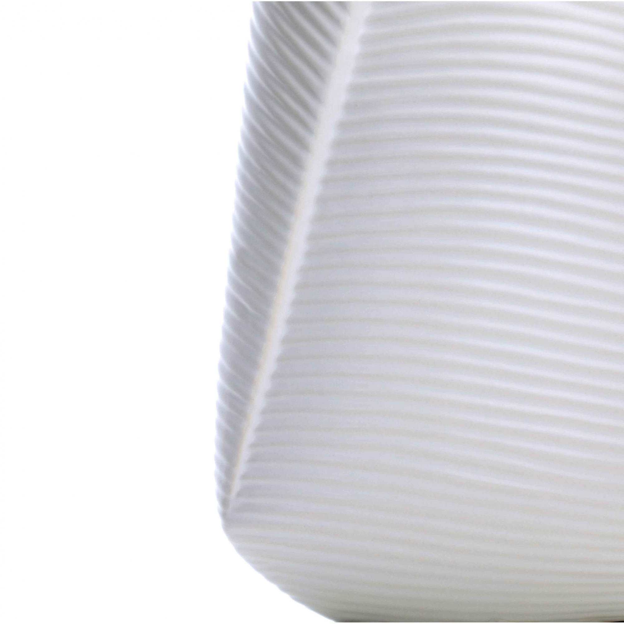 Vaso Decorativo Dobradura Branco em Cerâmica 25x16 cm - D'Rossi
