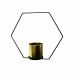 Vaso Decorativo Metal para Pendurar Dourado e Preto 29x33 cm - D'Rossi