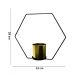 Vaso Decorativo Metal para Pendurar Dourado e Preto 29x33 cm - D'Rossi