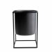 Vaso Decorativo Preto com Suporte em Metal 16x11 cm - D'Rossi
