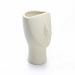 Vaso Decorativo Rosto Areia em Cerâmica 23x15 cm - D'Rossi