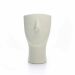 Vaso Decorativo Rosto Areia em Cerâmica 23x15 cm - D'Rossi