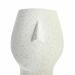 Vaso Decorativo Rosto Areia em Cerâmica 25,5x26 cm - D'Rossi