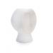 Vaso Decorativo Rosto Em Cerâmica Branco 18x14 Cm - D'Rossi