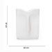 Vaso Decorativo Rosto Em Cerâmica Retangular Branco 17x10 Cm - D'Rossi