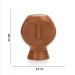 Vaso Decorativo Rosto Em Cerâmica Terracota 18x14 Cm   - D'Rossi